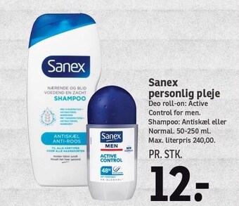 SPAR Sanex personlig pleje tilbud