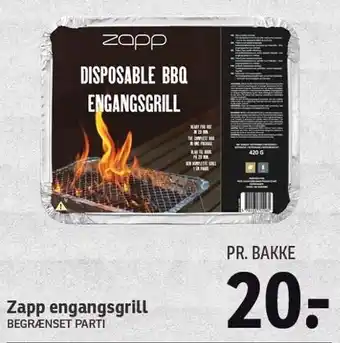 Zapp engangsgrill