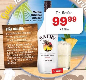 Poetzsch Padborg Malibu Original Liqueur tilbud