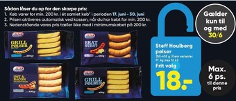 Bilka Steff Houlberg pølser tilbud