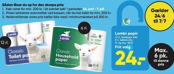 Bilka Lambi papir tilbud
