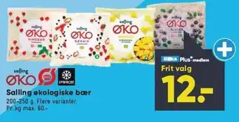 Bilka Salling økologiske bær tilbud