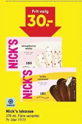 Bilka Nick's iskasse tilbud