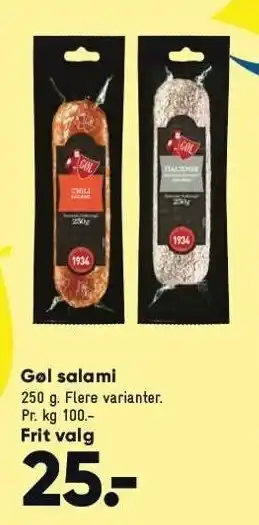 Bilka Salami tilbud