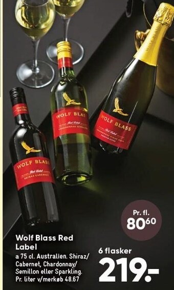 Bilka Wolf Blass Red Label tilbud