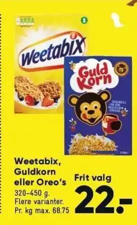 Bilka Weetabix guldkorn tilbud