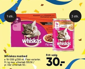 Whiskas marked