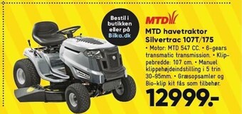 Bilka MTD havetraktor Silvertrac 107T/175 tilbud