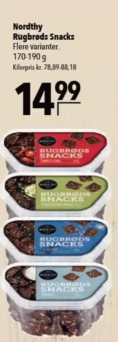 Citti Nordthy Rugbrøds snacks tilbud