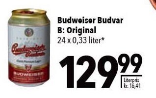 Citti Budweiser Budvar B: Original tilbud