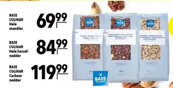 Citti Base culinar hele mandler, hele hasselnødder el. cashew nødder tilbud