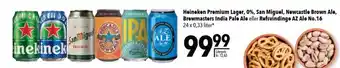 Citti Heineken Premium lager, 0%, San Miguel, Newcastle Brown Ale, Brewmasters india pale ale el. refsvindige AZ Ale no 16. tilbud