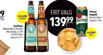 Citti Jacobsen, pilsner urquell tilbud