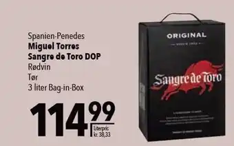 Miguel Torres Sangre de toro DOP