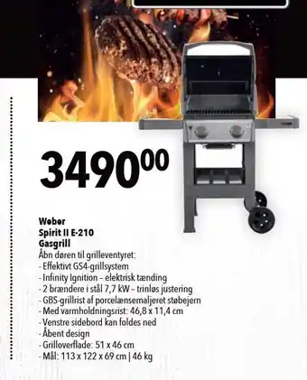 Weber Spirit ll e-210 gasgrill