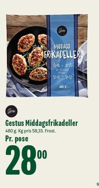 Gestus middagsfrikadeller