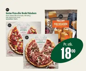 Gestus Pizza el. Hvede pølsehorn