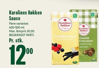 Min Købmand Karolines Køkken sauce tilbud