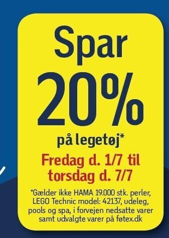 Føtex Spar 20% på legetøj tilbud
