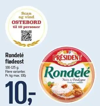 Føtex Rondelé flødeost tilbud