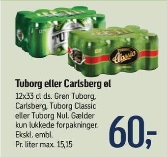 Føtex Tuborg el. Carlsberg tilbud