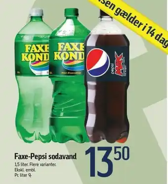 Føtex Faxe Kondi, Pepsi Max tilbud