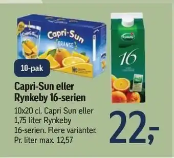 Føtex Capri-sun el. Rynkeby tilbud