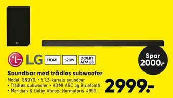 Bilka Soundbar med trådløs subwoofer tilbud