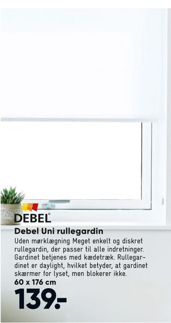 Bilka Debel Uni rullegardin tilbud