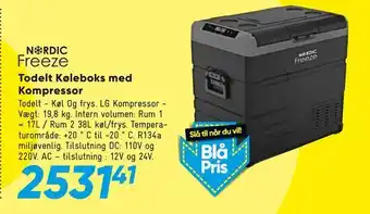 Bilka Todelt Køleboks med Kompressor tilbud