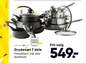 Bilka Grydesæt 7 dele tilbud