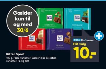 Bilka Ritter Sport tilbud