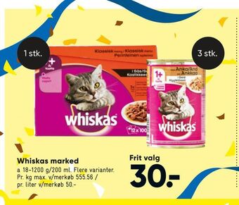 Bilka Whiskas marked tilbud