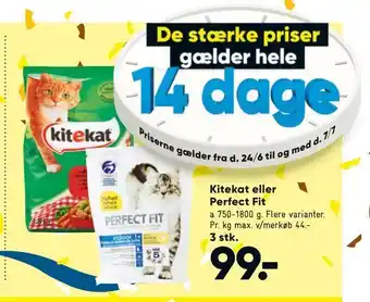 Bilka Kitekat eller Perfect Fit tilbud