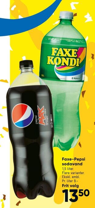 Bilka Faxe-Pepsi sodavand tilbud