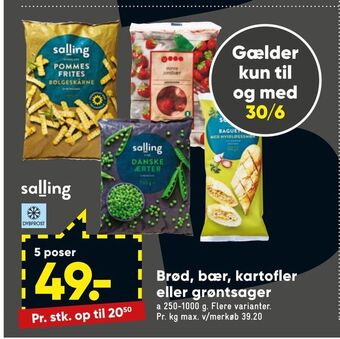 Bilka Brød, bær, kartofler eller grøntsager tilbud