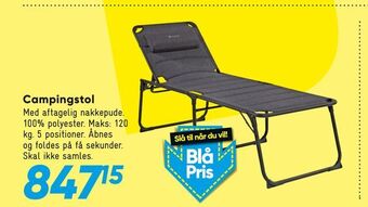 Bilka Campingstol tilbud