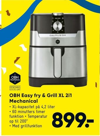 OBH Easy fry & Grill XL 2i1 Mechanical