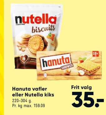 Hanuta vafler eller Nutella kiks