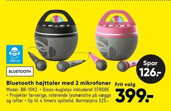 Bilka Bluetooth højttaler med 2 mikrofoner tilbud
