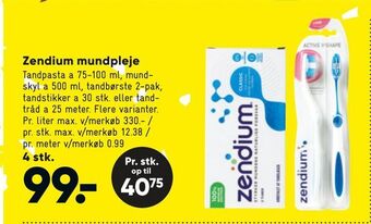 Bilka Zendium mundpleje tilbud