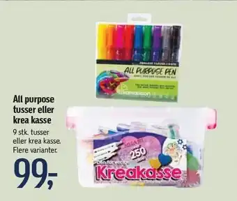 Føtex All purpose tusser el. krea kasse tilbud