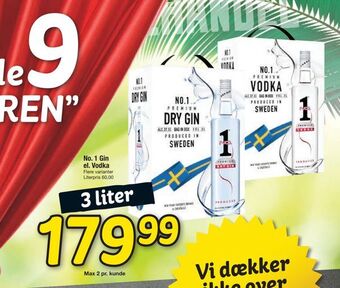 Fakta Tyskland No. 1 Gin el. Vodka tilbud
