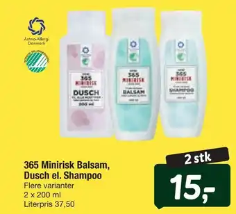 Fakta Tyskland 365 Minirisk Balsam, Dusch el. Shampoo tilbud