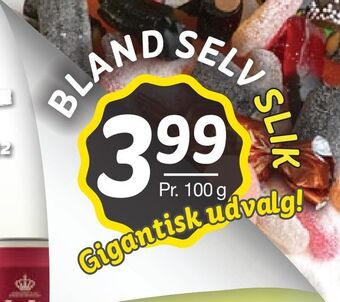 Bland selv slik