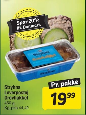 Fakta Tyskland Stryhns Leverpostej Grovhakket tilbud