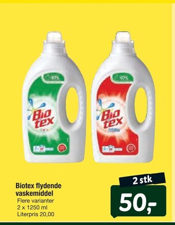 Fakta Tyskland Biotex flydende vaskemiddel tilbud