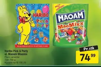 Fakta Tyskland Haribo Pick & Party el. Maoam Maomix tilbud