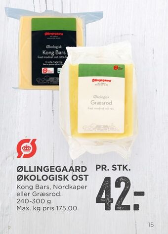 MENY Øllingegaard økologisk ost tilbud