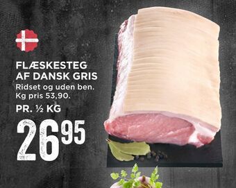 MENY Flæskesteg af dansk gris tilbud